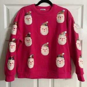 Sequin Santa Sweatshirt